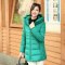 千仞岗2017冬装羽绒服新款韩宽松保暖加厚女中长款加大码20161_1 180/XXL 绿色532
