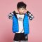 千仞岗2017秋冬新款童装羽绒服女童男童连帽撞色羽绒马甲229801 90cm 606杜若蓝