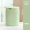 桌面垃圾桶迷你创意带盖家用办公室小号床头卧室客厅厨房垃圾杂物_21 翻盖平款(绿色）