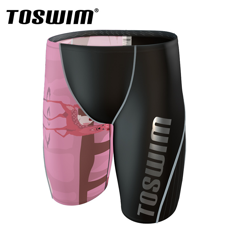 TOSWIM 泳镜侠系列专业训练及膝游泳裤-TS712109