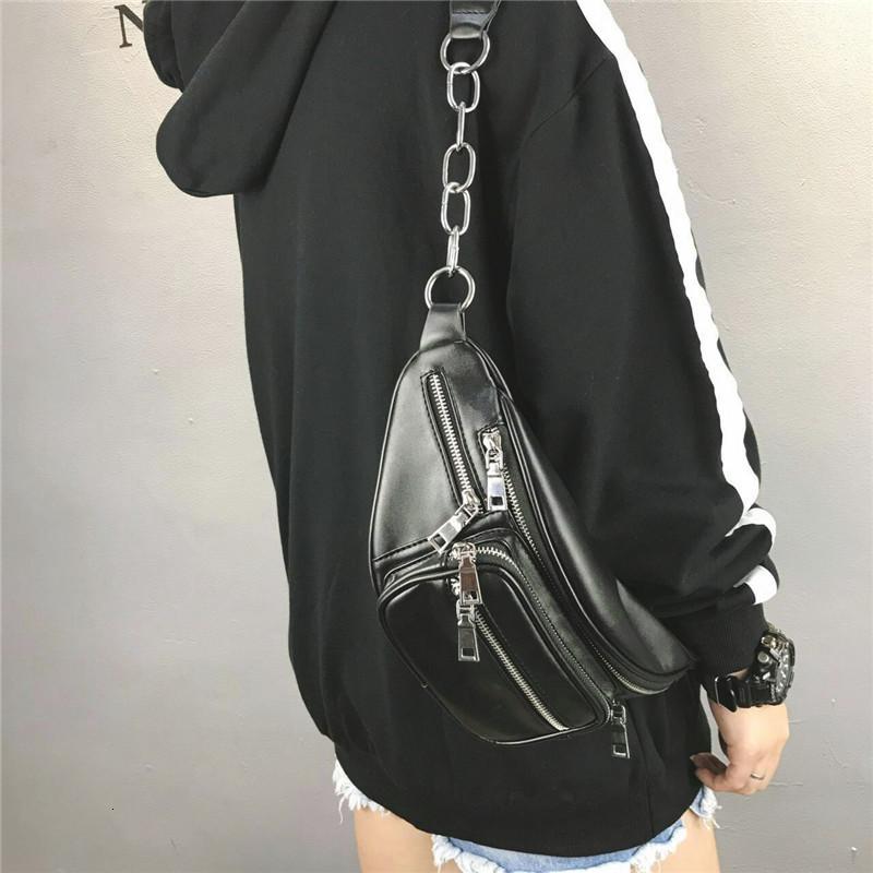 包包女新款韩版时尚百搭单肩斜跨包个性休闲学院风胸包腰包潮_4_0 黑色