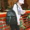 少女心书包女韩版原宿ulzzang高中学生校园初中生背包软妹双肩包 棕色