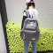 韩版双肩包男女中学生书包时尚简约大容量学院风休闲电脑旅行背包_1 黑色款六
