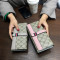 欧美2018新款手拿钱包女长款大容量卡包多功能皮夹个性手机钱夹潮 灰色