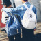 书包女韩版原宿ulzzang高中学生百搭森系ins超火双肩背包2018新款 黑色