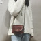 小包包女新款韩国文艺复古小方包chic百搭斜挎包简约单肩包潮_1 黑色