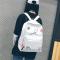 书包女男韩版原宿ulzzang双肩包高中学生校园帆布个性港风潮背包_9 黑色