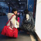 新款轻便男女通用旅行包情侣休闲运动健身包出差行礼袋待产包大包_7 黑色