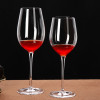 古达水晶杯欧式高脚杯套装红酒杯家用2个香槟杯大号勃艮第玻璃杯酒杯360毫升热卷边4号高脚杯2个