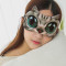 古达眼罩睡眠冰袋遮光缓解个性透气女男士卡通眼疲劳搞怪韩国夏季 喵汪眼罩冰袋款（蝴蝶猫）