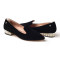 OZWEAR UGG OB309大促 春夏新款单鞋 珍珠方跟羊绒面尖头女鞋 黑色 37码
