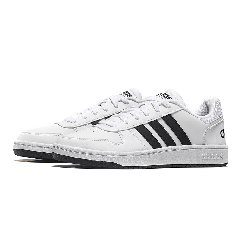 adidas阿迪达斯男子休闲板鞋年休闲运动鞋DB2603 DB2603亮白+1号黑色 44.5码
