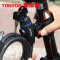 BESTROO自行车锁山地自行车锁电瓶电动摩托车单车密码固定防盗链条钢丝钢缆锁配件 蓝色(1.2米带锁架)