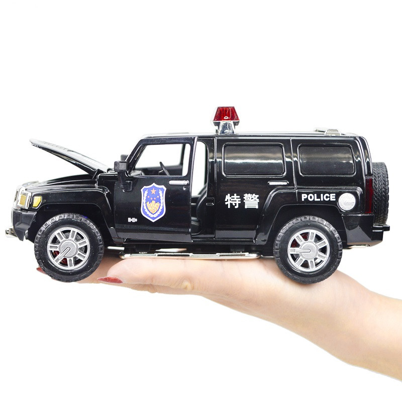 彩珀合金车模68252Hummer悍马H3 颜色随机
