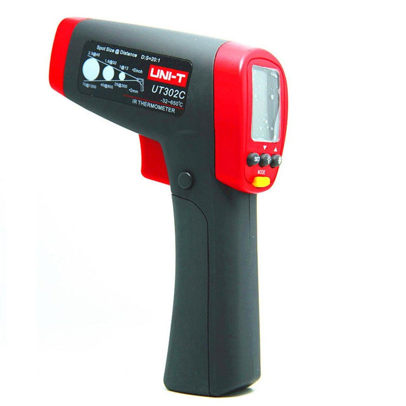 优利德(UNI-T)UT302C 专业红外测温仪 -32°C～650°C 工业测温表