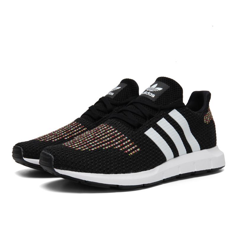 adidasOriginals阿迪三叶草2018女子SWIFTRUNWFOUNDAT_3 1号黑色/亮白 36.5码