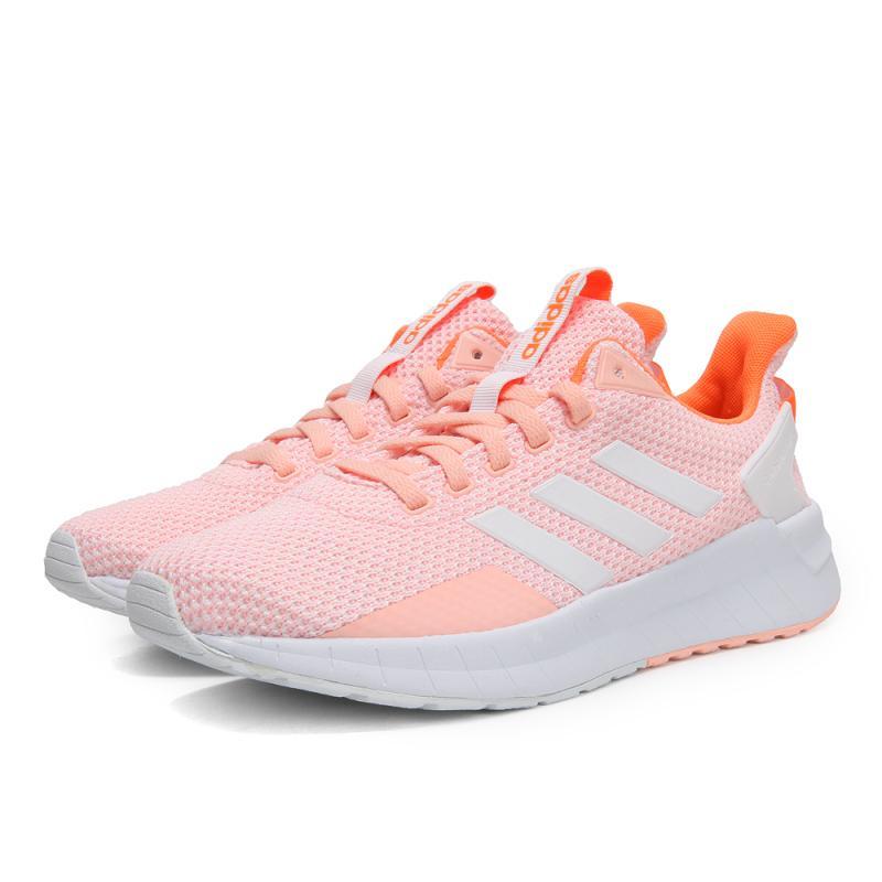 adidas阿迪达斯2018女子QUESTARRIDEPE跑步鞋DB1307_2 朦胧珊瑚粉/亮白/高光橙 40码