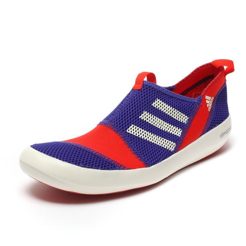 adidas阿迪达斯2018男子climacoolBOATSL徒步越野户外鞋AQ023_7 夜闪紫/石膏白/深橙黄 38码