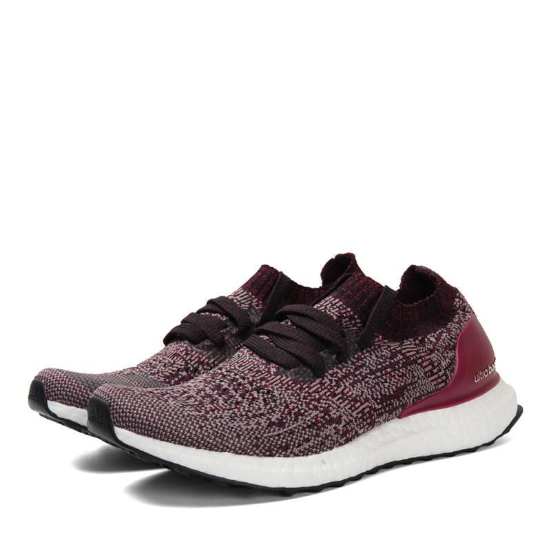 adidas阿迪达斯2018女子UltraBOOSTUncagedw跑步BOOST跑步_4 蒸汽灰/神秘宝石红/暗墨水红 36.5码