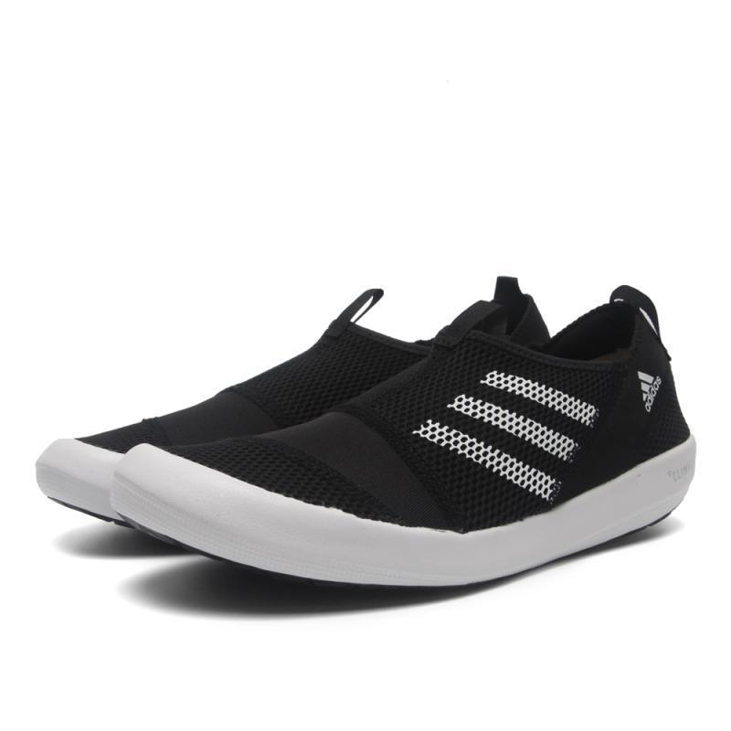 adidas阿迪达斯2018男子climacoolBOATSL徒步越野户外鞋AQ023_5 1号黑色/亮白/银金属 46.5码