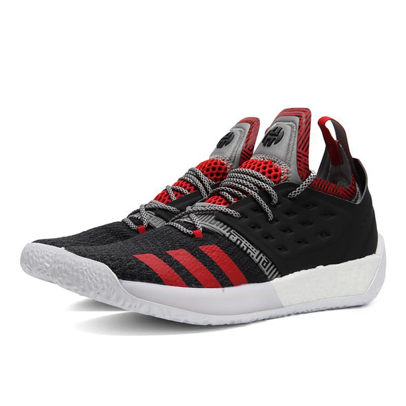 adidas阿迪达斯2018男子HardenVol.2哈登篮球鞋AH2123_2 1号黑色/纯质灰/浅猩红 46.5码