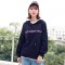 韩都衣舍2018韩版女装夏装新款学生宽松连帽薄款卫衣GY9778筱 L 黑色