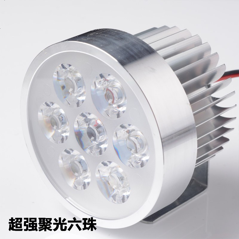 6L2摩托车射灯超亮led灯前大灯宝马黄龙改装辅助流氓灯强光前照灯 超强聚光六珠