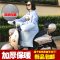 431_保暖冬天加厚踏板电瓶电动车骑行 连体防水加绒摩托车防寒挡风衣_580 浅蓝色加绒