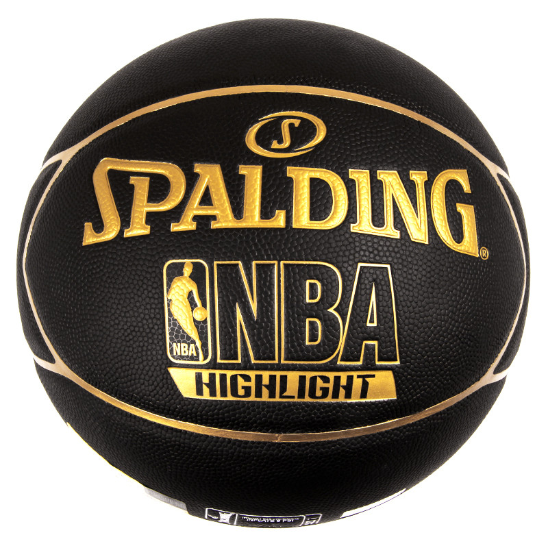 启康 Spalding斯伯丁篮球 74-634Y 星型设计 PU材质 室内外通用 7号球 金色 7号球 金色星型