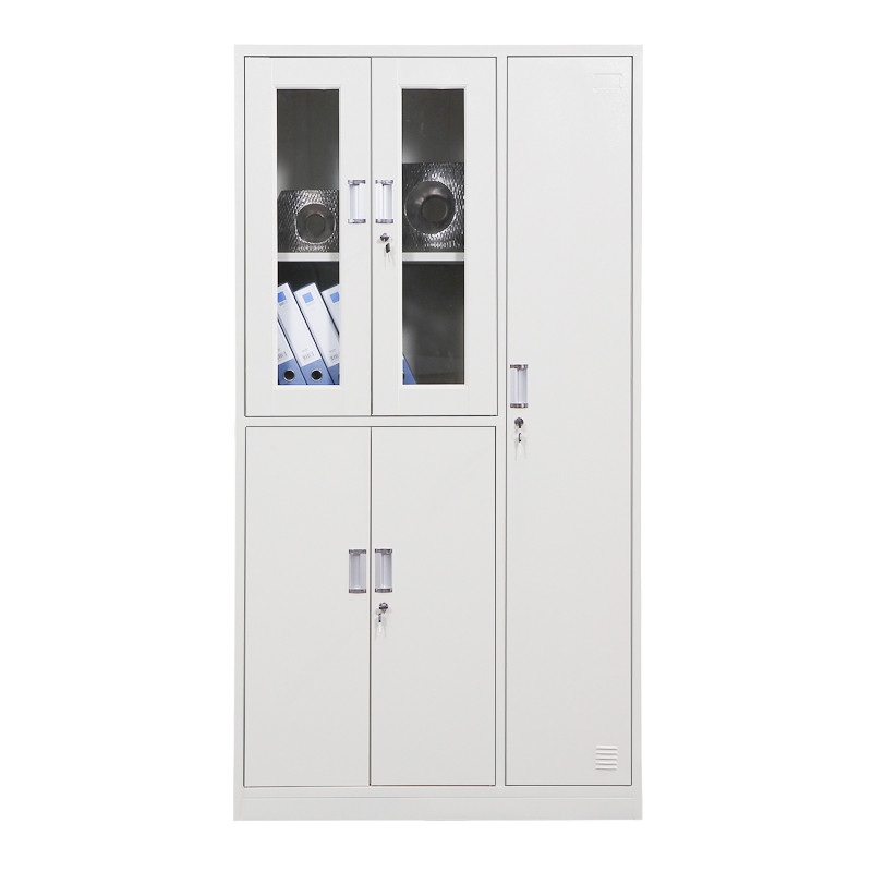 三能 办公家具 五门更衣柜 灰白