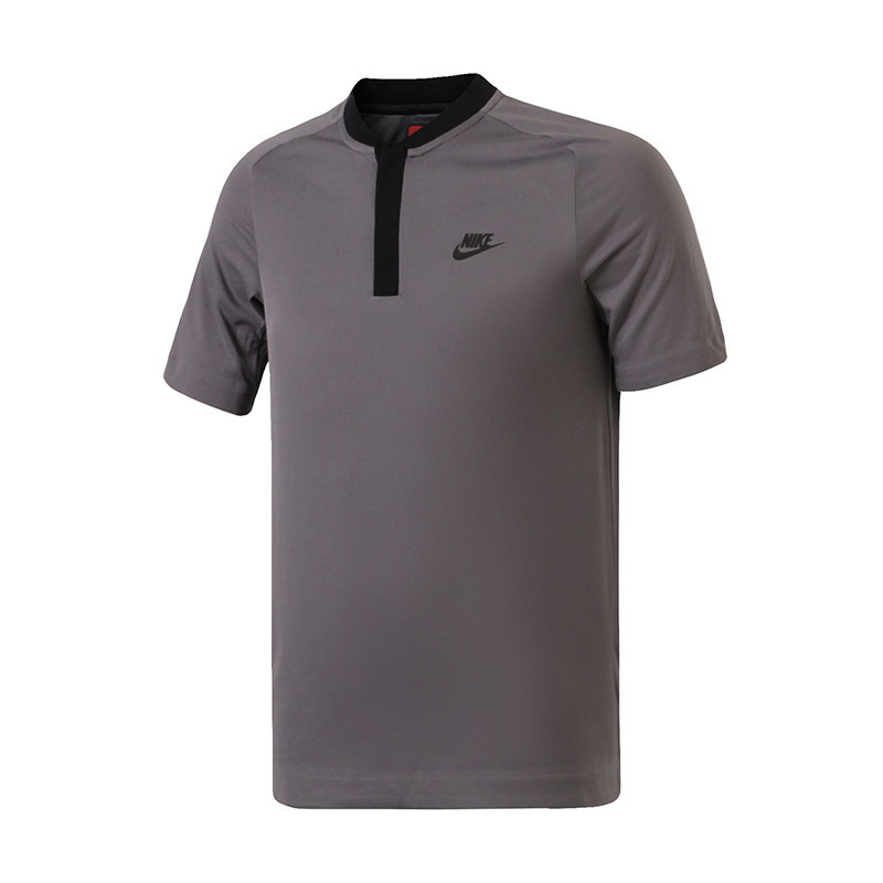 NIKE耐克男短袖POLO衫夏季透气休闲运动翻领T恤 846872 L 846872-036枪灰黑+黑