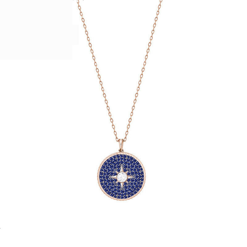 施华洛世奇（Swarovski）项链 Locket 时尚饰品 甜美可爱 宝石链坠 女友礼物 金色 5397126 镀玫瑰金色_镀玫瑰金色