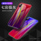 机伴 苹果iphone8plus/7Plus手机壳苹果6/6splus苹果X新款TPU镭射极光渐变钢化玻璃手机壳/保护套 苹果7/8plus-紫变红
