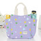 带饭手提袋子帆布妈咪包小拎包布艺午餐便当包大号装饭盒袋手提包_4 紫色爱心