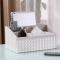 欧式皮革纸巾盒客厅多功能抽纸盒创意茶几桌面遥控器收纳盒_1 带3收纳-针纹-黑色