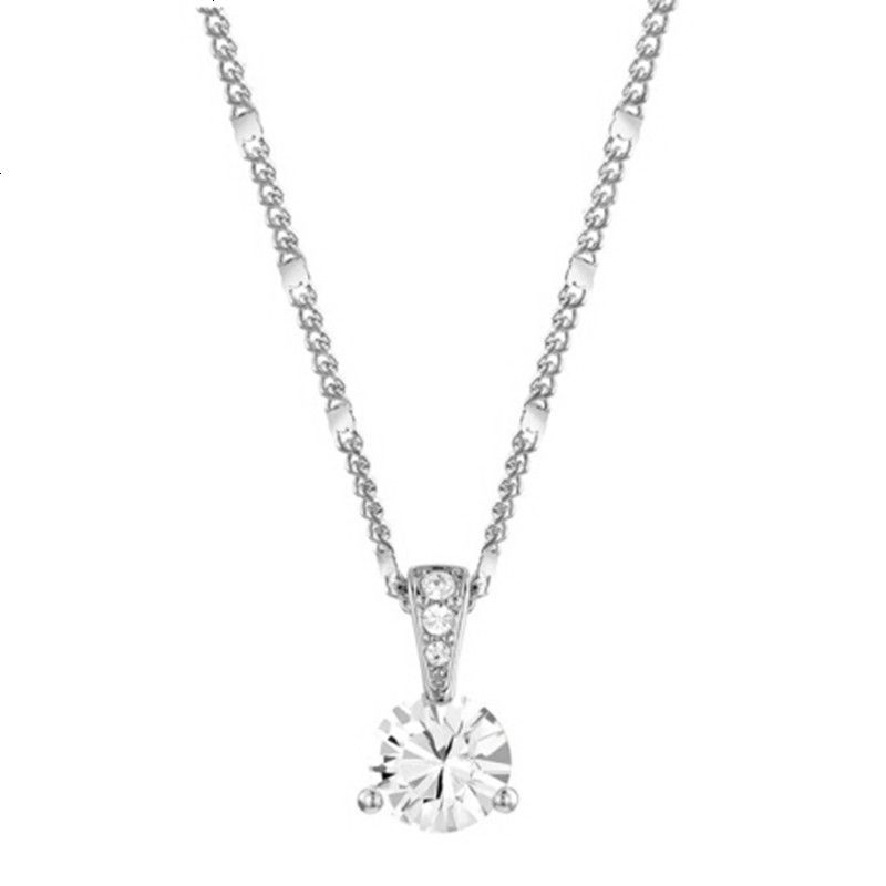 SWAROVSKI 施华洛世奇 透明水晶般质感镀白金项链 镀白金