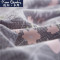皮尔卡丹(Pierre Cardin)家纺 ins水洗棉四件套女北欧风网红床单被套简约4件套1.8m床上用品其他 适合1.2床-被套160*210 花雨.