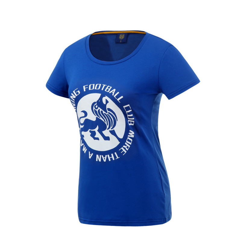 苏宁足球俱乐部“FOOTBALL”女士文化衫 170CM 蓝色