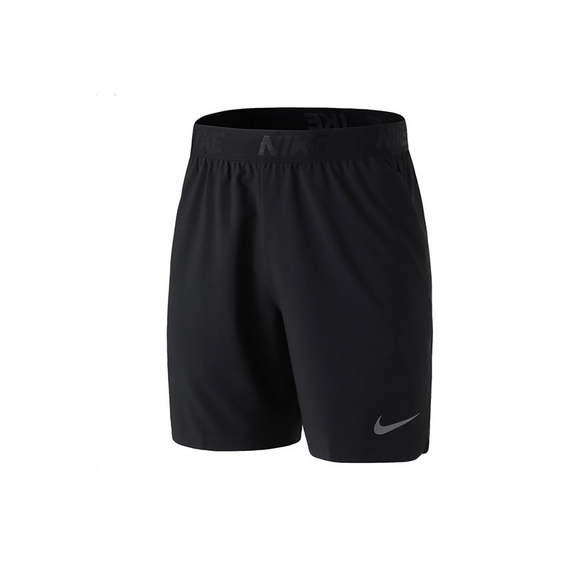 NIKE耐克男裤运动短裤轻便透气训练梭织短裤五分裤886372 XXL 886372-010黑+赤铁矿黑