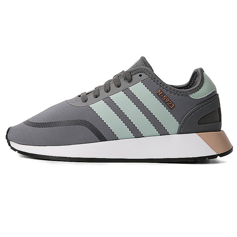 阿迪达斯三叶2018新款女鞋N-5923轻便透气休闲运动板鞋-AQ0266 四度灰/烟灰绿 37