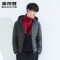 波司登轻薄羽绒服男士连帽运动休闲潮外套透气保暖新款B80131009_1 195/108A 新松绿4176