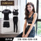 欧卡奥品牌瑜伽服套装女2018新款速干衣宽松专业晨跑健身房健身服跑步运动套装女_2 S 深灰五件套