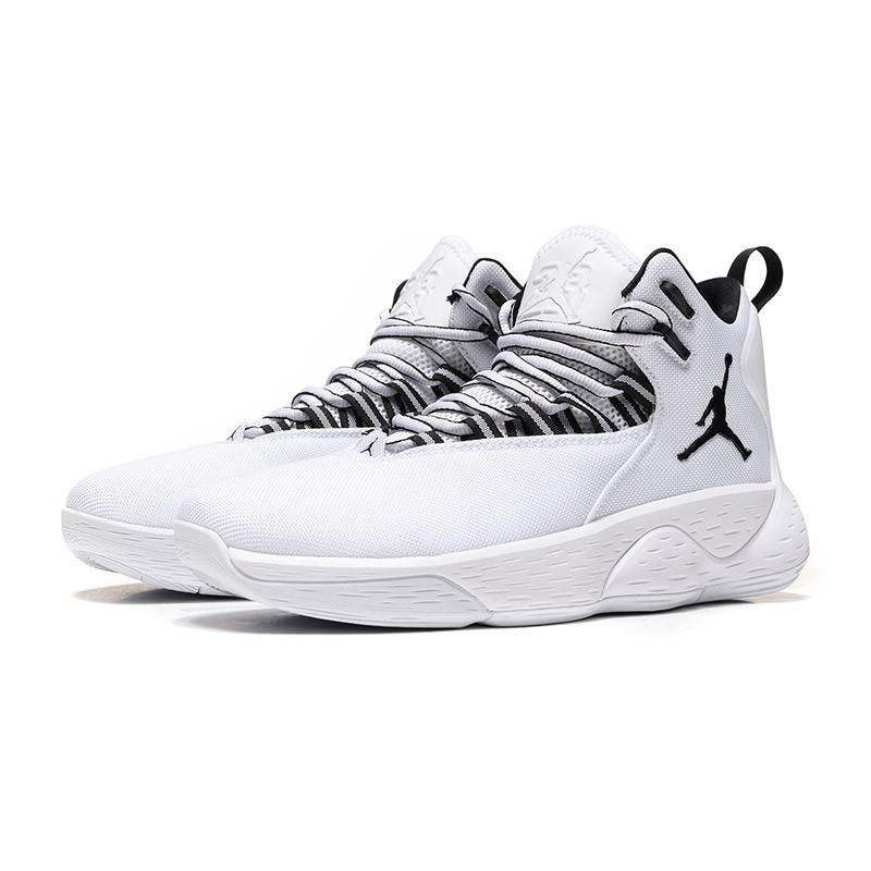 NIKE耐克男鞋篮球鞋2018秋季新款JORDAN系带中帮运动鞋AR0038 AR0038-100白+黑 40码