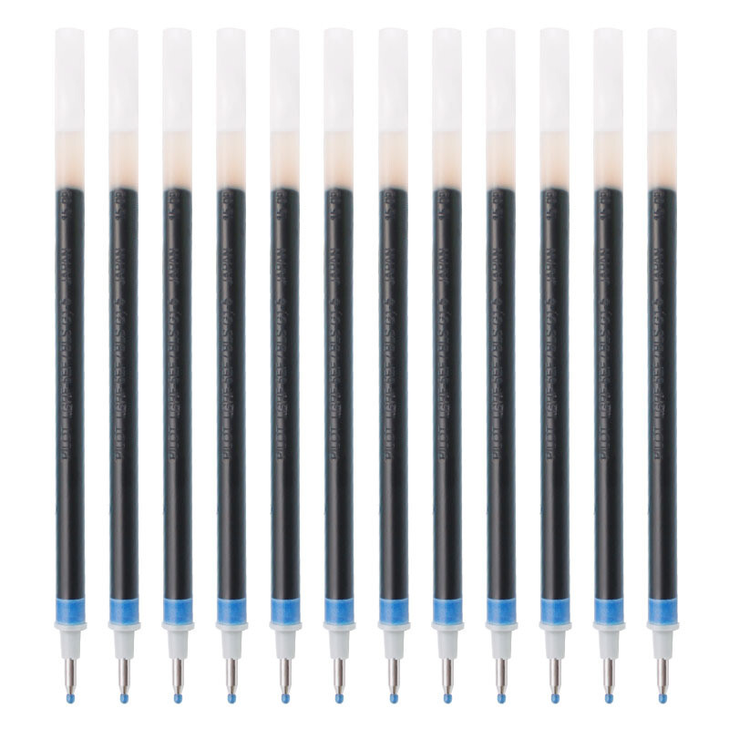 百乐（Pilot）BLS-G1-5笔芯 适用G-1水笔中性笔替芯0.5mm 办公文具学生考试用笔替芯 蓝色12支装