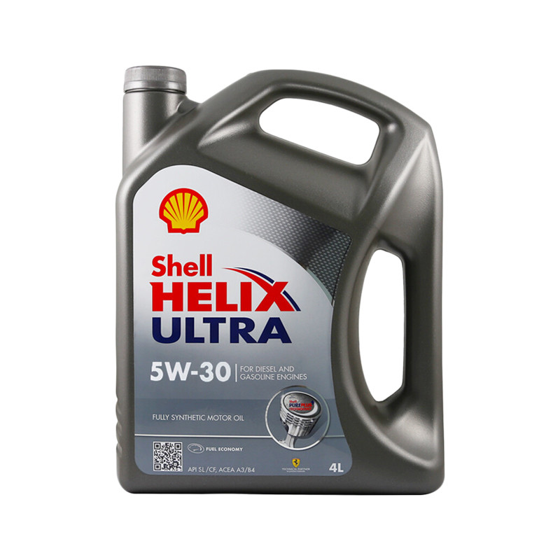 壳牌（Shell）全合成机油 超凡灰喜力Helix Ultra 5W-30 灰壳A3/B4 SL 4L 德国原装进口