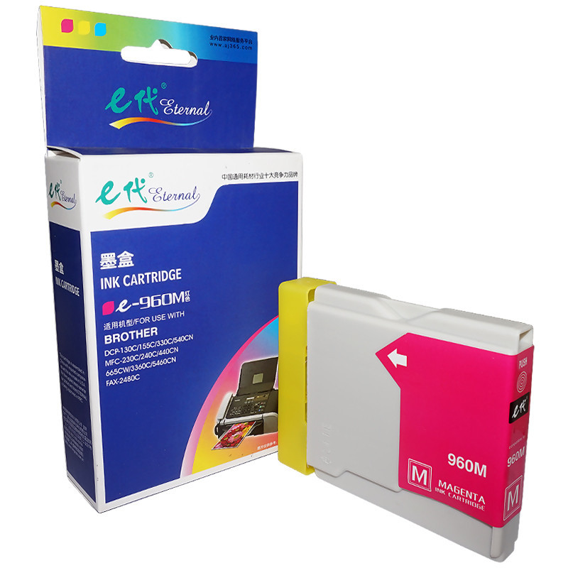 e代经典 960M墨盒红色 适用兄弟DCP-130C/135C/150C/155C/157C/540CN/440CN