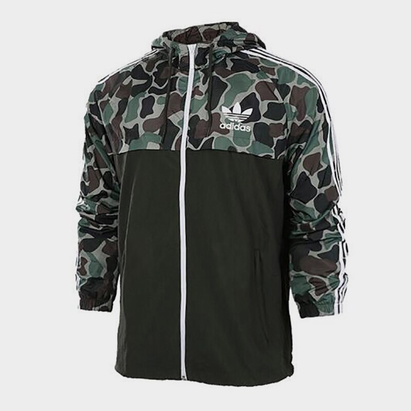 adidas阿迪达斯三叶夹克男春秋男子运动舒适休闲夹克BS4907 XS BS4907
