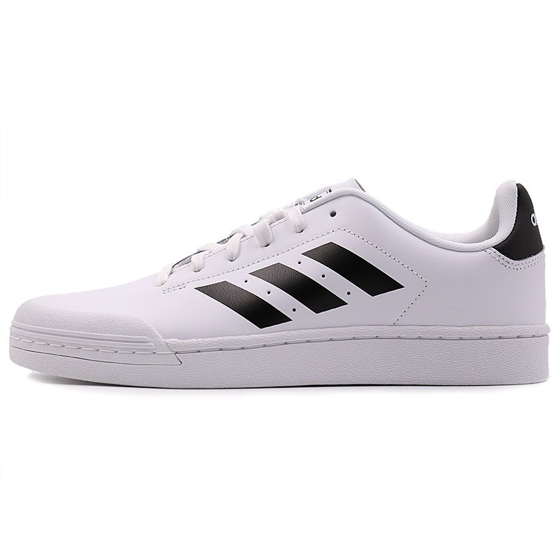 ADIDAS阿迪达斯NEO男鞋小白鞋舒适透气网球鞋低帮休闲鞋B79774 亮白/1号黑色 40