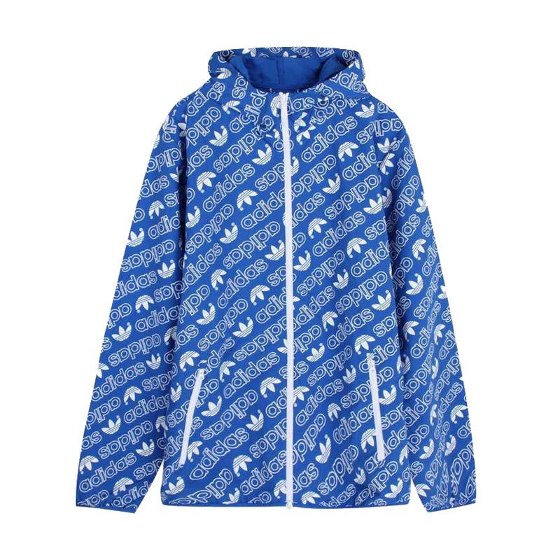 ADIDAS阿迪达斯三叶防风男子拉链上衣外套梭织夹克CE1550 M（成人） CE1550