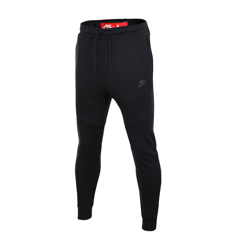 Nike耐克男裤2019春款运动裤针织收腿小脚跑步透气长裤805163-010 黑色010 XXL